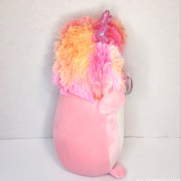 ❤️ CAPARINNE 🐾 Pink Bigfoot w/Hearts HugMee Valentines 2024 Original Squish NWT - Picture 5 of 8